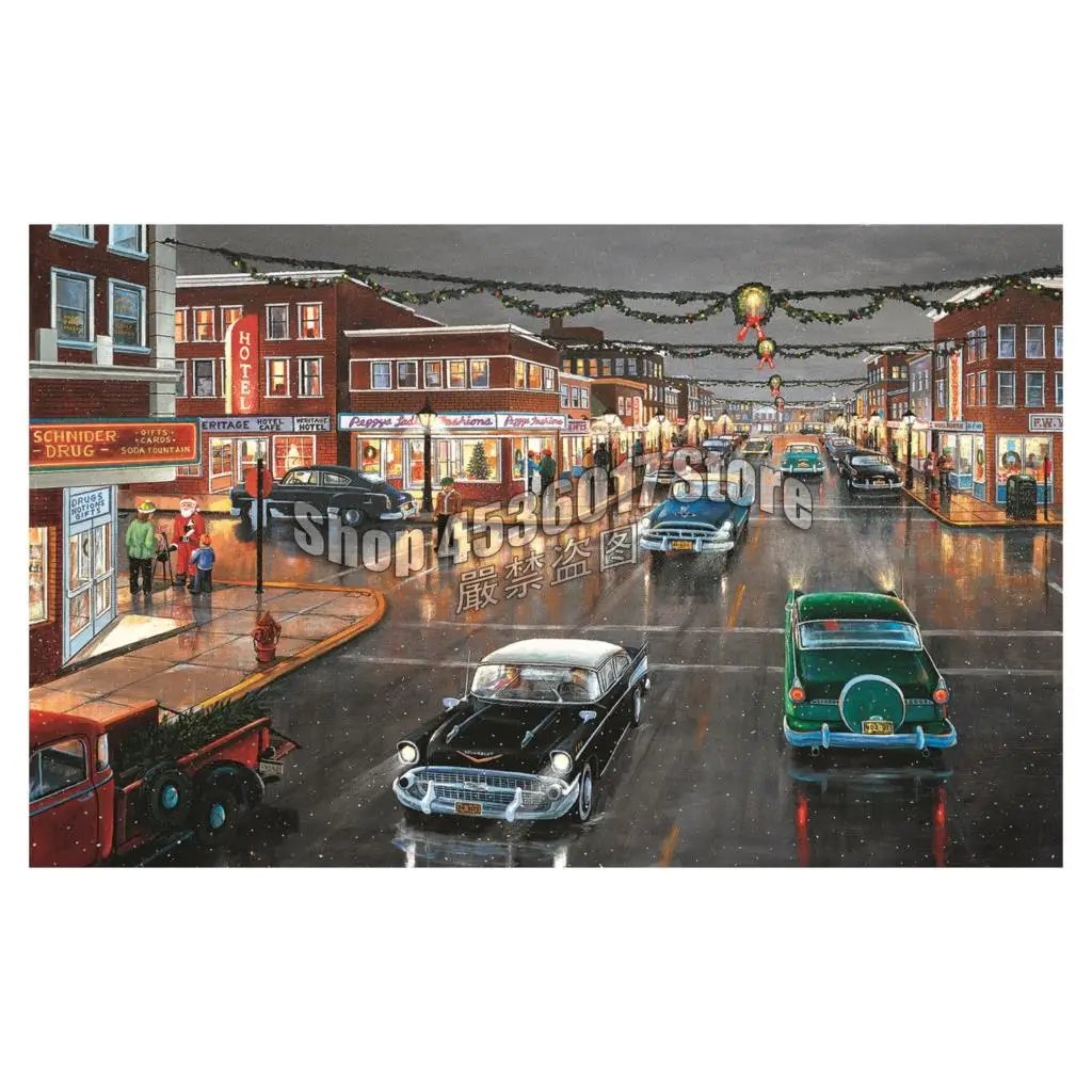 

Cars 5D Diy Diamond Painting Cross Stitch Diamond Embroidery Landscape Main Street Pattern Hobbies & Crafts Diamond Mosaic Kits
