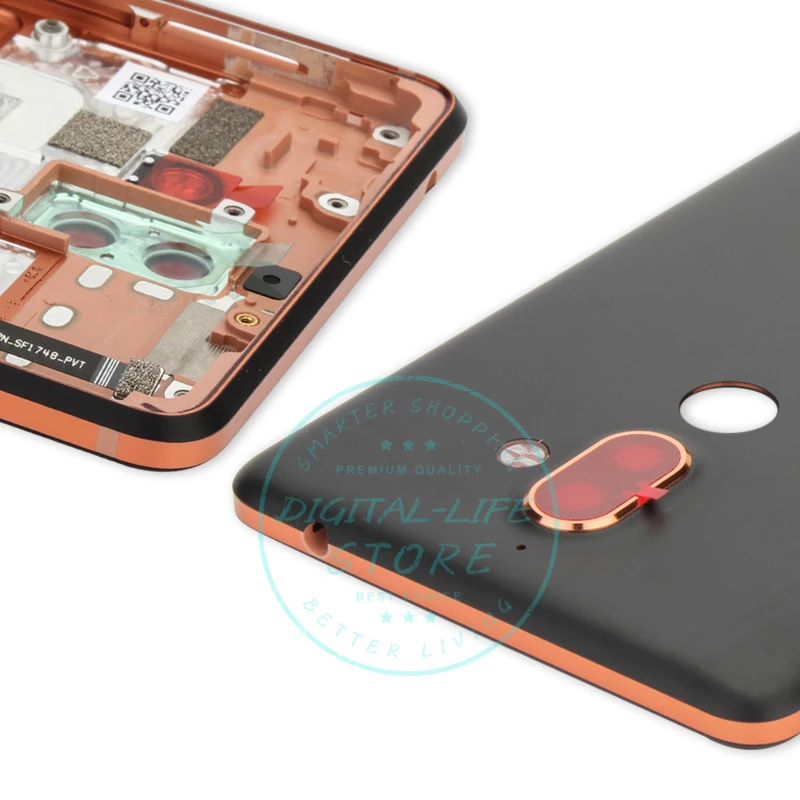 Оригинальная задняя крышка батарейного отсека для Nokia 7 Plus + Боковая кнопка