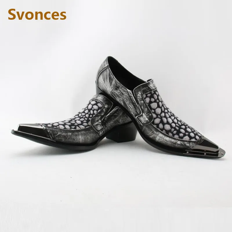 Мужские туфли из натуральной кожи на плоской подошве с острым носком | Обувь