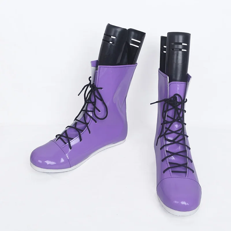 Игра Fate/Apocrypha Astolfo Copsplay обувь фиолетовый сапоги Новинка Бесплатная доставка|shoes