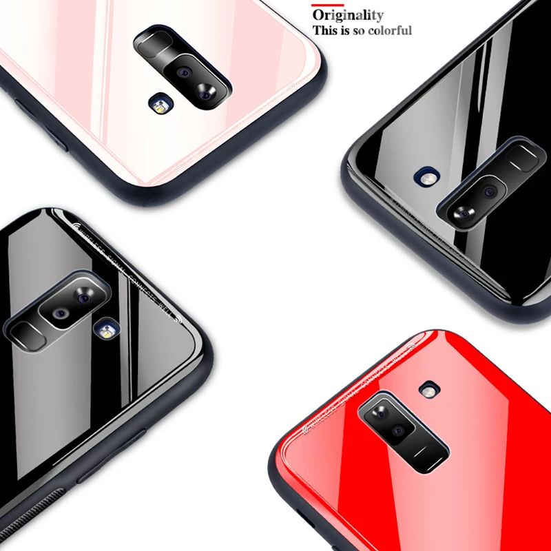 Чехол из закаленного стекла для samsung Galaxy S9 S8 Plus Note 9 8 S7 Edge J5 J7 J2 Prime J3 Pro J5 J7 роскошный силиконовый бампер