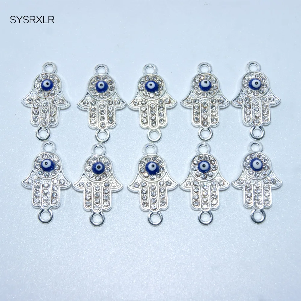 Оптовая продажа 10 шт./лот фурнитура для сережек браслетов и ожерелий Хамас злой