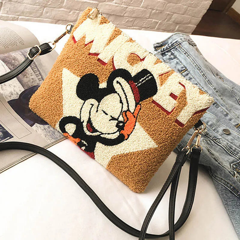 Yellow Disney женский рюкзак Минни Микки клатч Мультяшные женские дорожные сумки Новая женская кожаная полиэфирная Диагональная Сумка - Цвет: Yellow