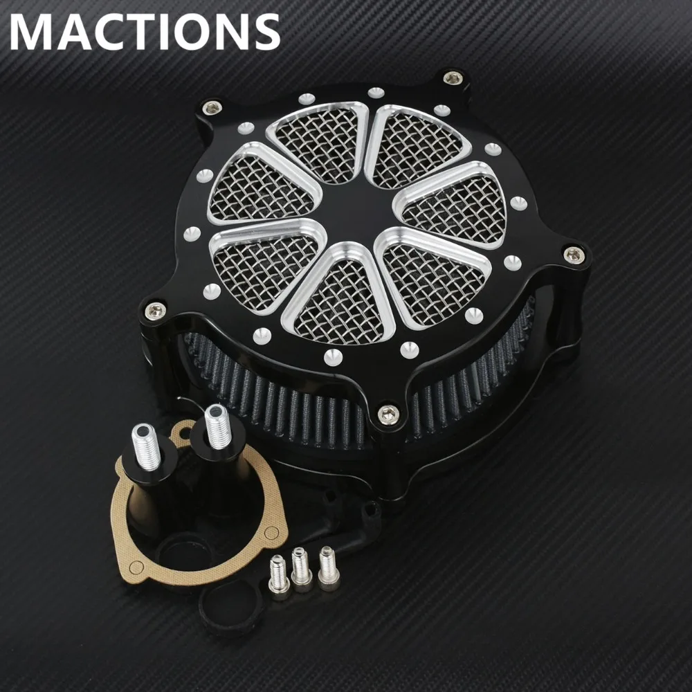 

Motorcycle Accessories CNC Aluminum Air Cleaner Intake Filter For Harley Sportster XL 883 1200 48 72 1991-2014