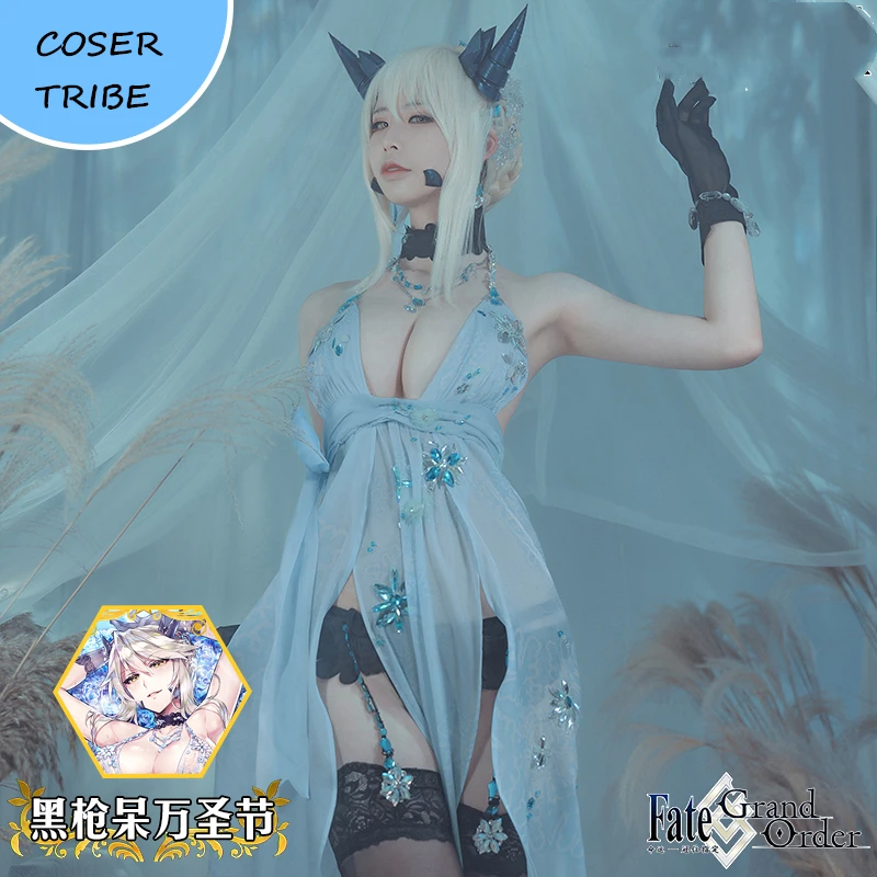 Аниме Fate Grand Order Altria Pendragon сексуальное нижнее платье Косплей Костюм Хэллоуин Карнавал женский подарок