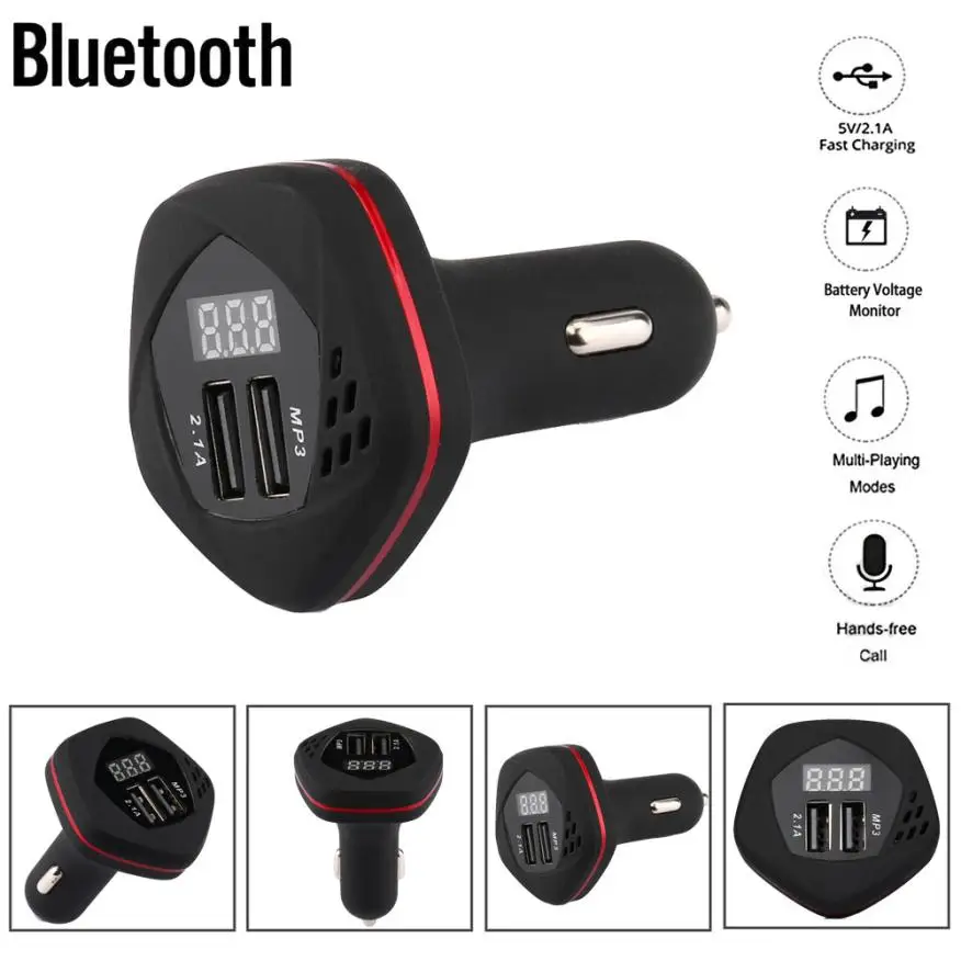 Car-styling Bluetooth Car Kit MP3 Player FM Transmitter Wireless Radio Adapter USB Charger 724 Levert dropship | Автомобили и