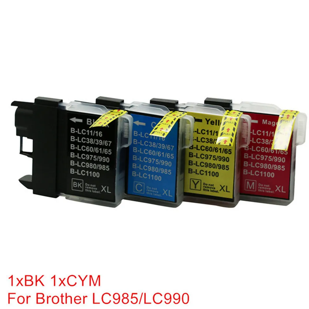LC980 LC985 LC975 совместимые картриджи для Brother, монокальция фосфат-J140W DCP-145C DCP-165C DCP-185C DCP-195C DCP-197C DCP-365CN - Цвет: 1BK 1CYM