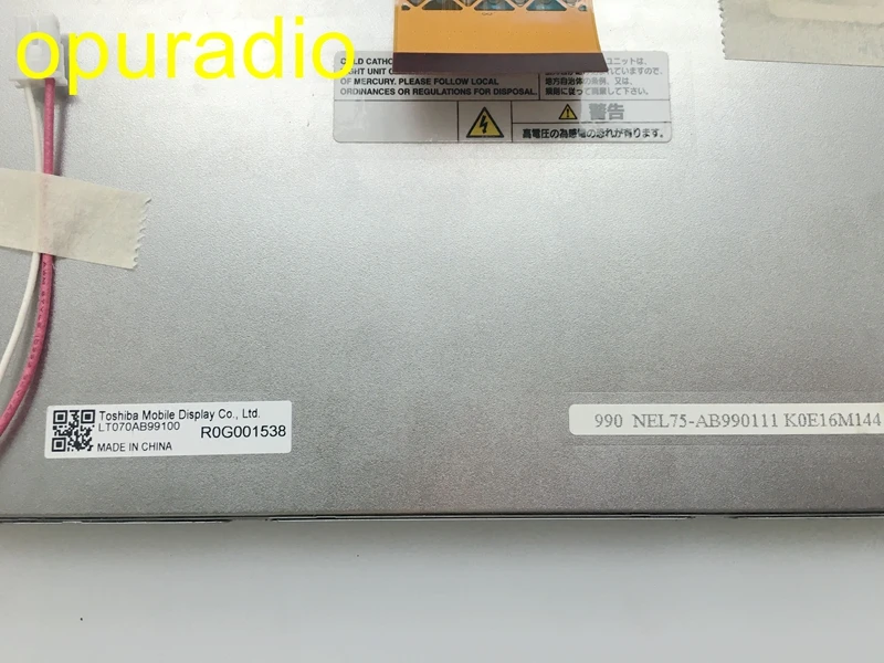 Оригинальный 7 дюймовый ЖК дисплей LT070AB99100 с сенсорной панелью для автомобильной