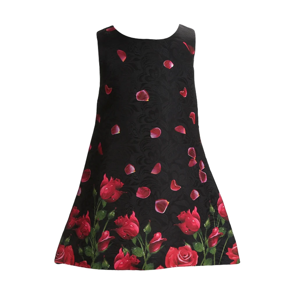 Хлопковое платье без рукавов для маленьких девочек на свадьбу принцессы