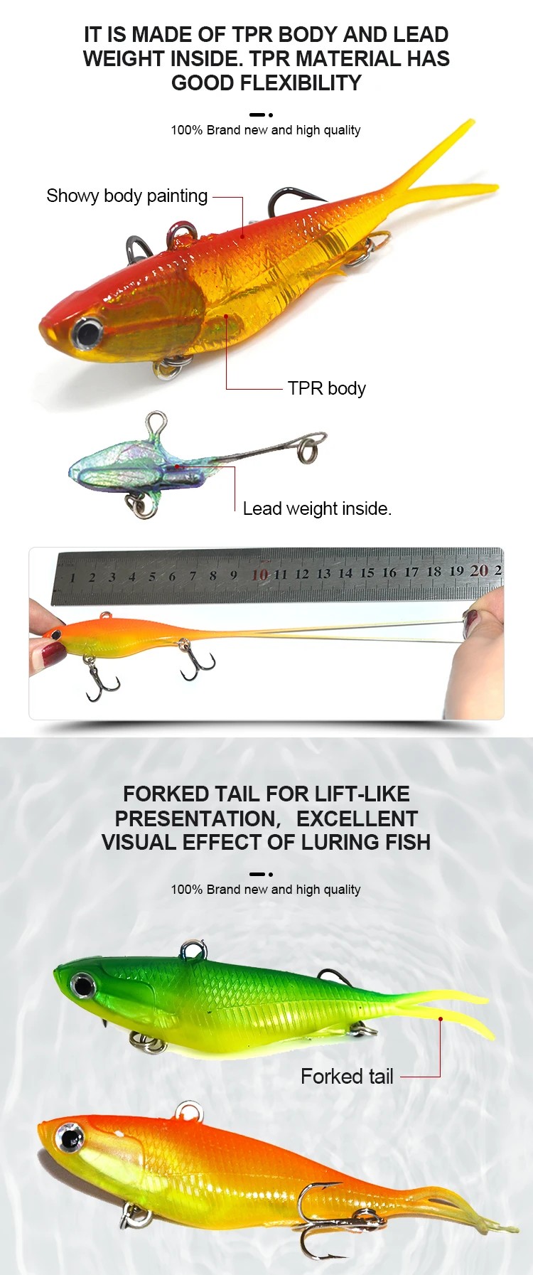 10 шт. Thready Barra Crankbait Мягкая приманка для рыбалки с сильным 6/0 крючками 95 мм 20 г