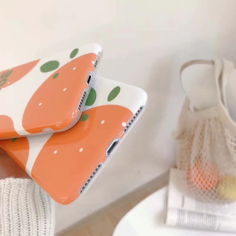 Чехол для телефона iPhone6 6 Plus 7 8 X XS XR Max мультяшный оранжевый чехол из ТПУ |