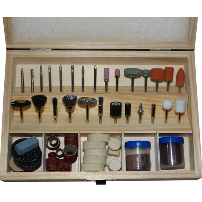 100pcs Multitool Universal Rotary Accessory Kit Drilling Sawing Sanding Grinding Polishing Power Tool Set For Dremel with Box |