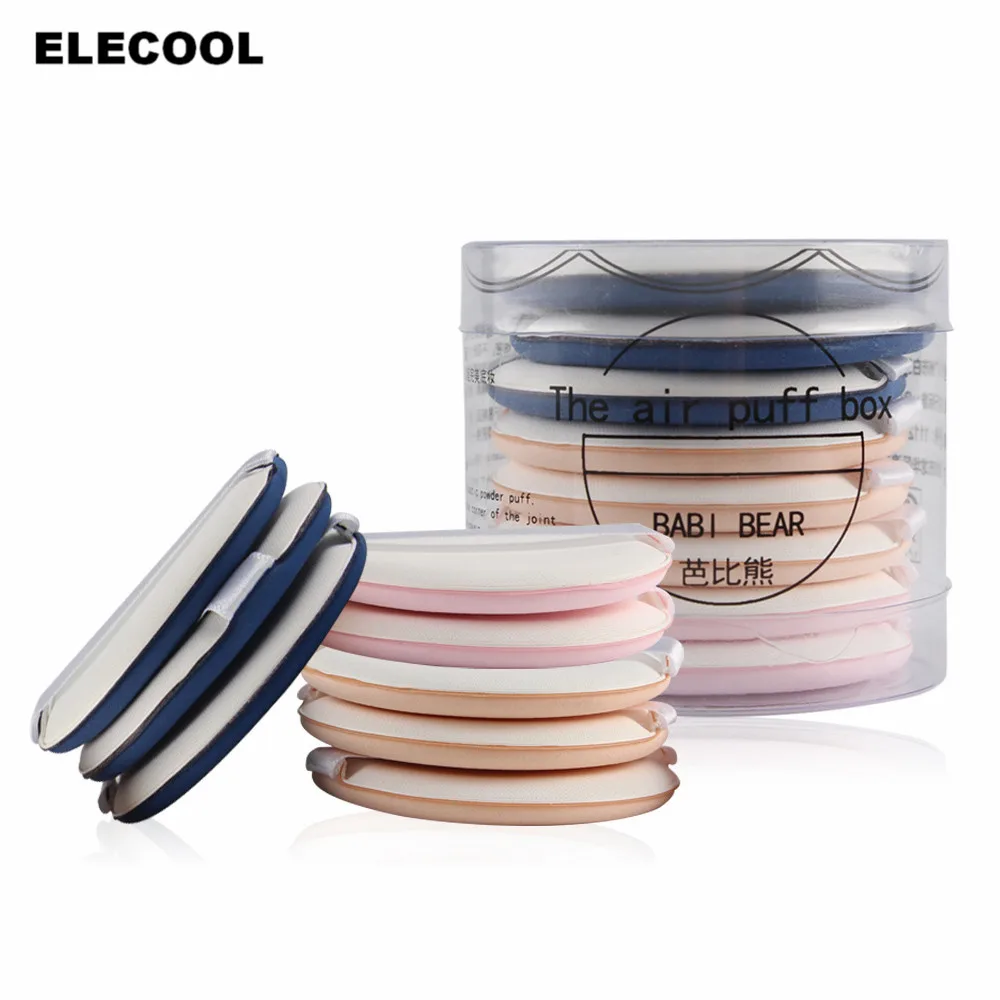 Круглая губка для макияжа ELECOOL 8 шт./компл. воздушная подушка сухого и влажного