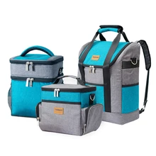 Large Capacity Insulation Cooler Bags Oxford Wine Lunch Tote Bag Bottle Thermal Backpack Food Fresh Keeping Picnic Package Stuff