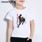 Детская летняя футболка для девочек и мальчиков, Детская футболка с рисунком Ultimate Fighting Muay Thai Hardcore, повседневная детская одежда, ooo552