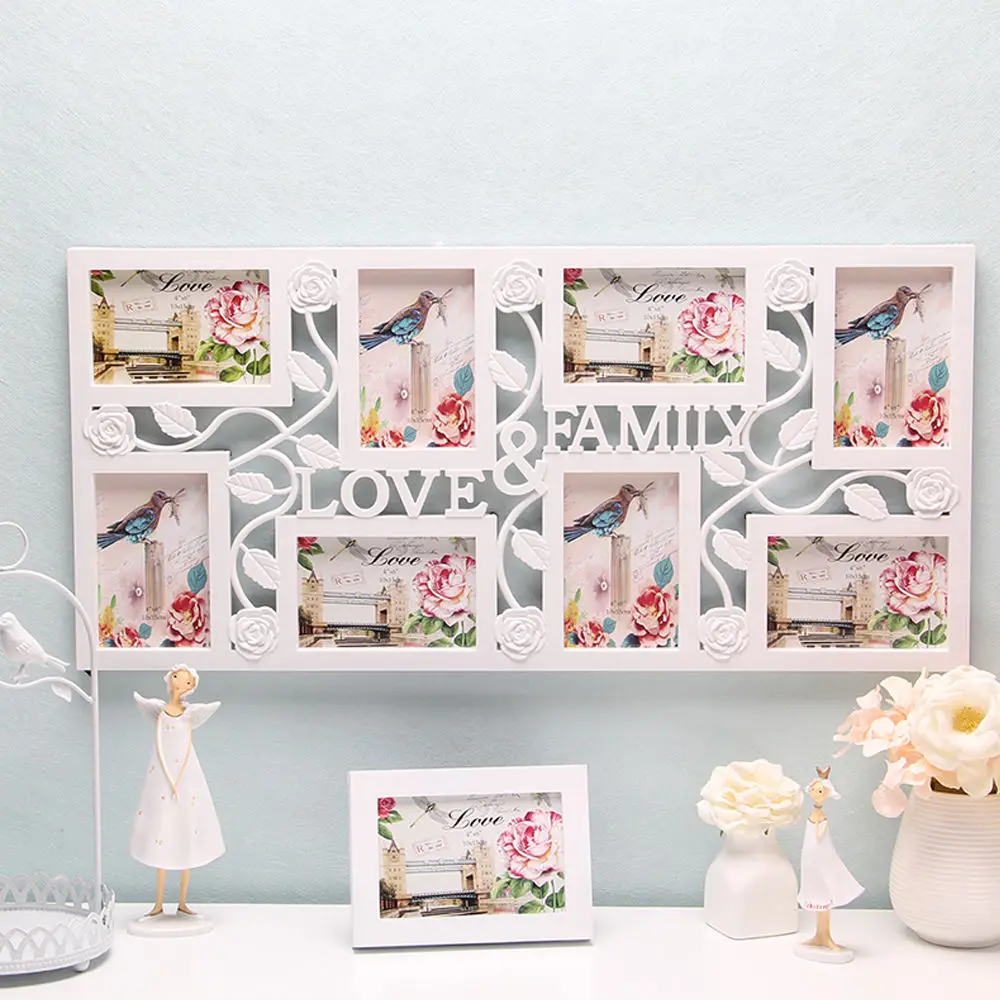 Белая мульти фоторамка рамки Любовь Семья картина Настенный декор подарок|frame