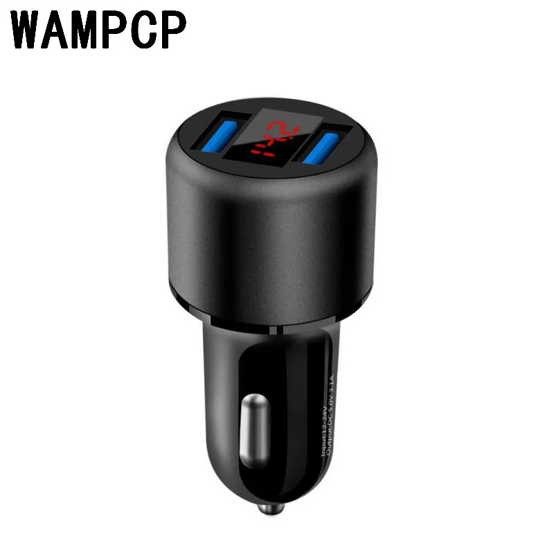 black Быстрое Автомобильное зарядное устройство 3.1A с входным DC12-24v - Название цвета: black