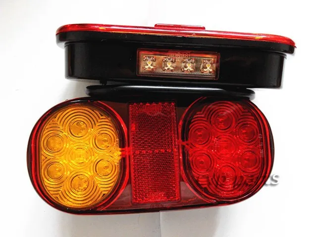 Задние светодиодсветодиодный фонари пара лодочных прицепов водонепроницаемые