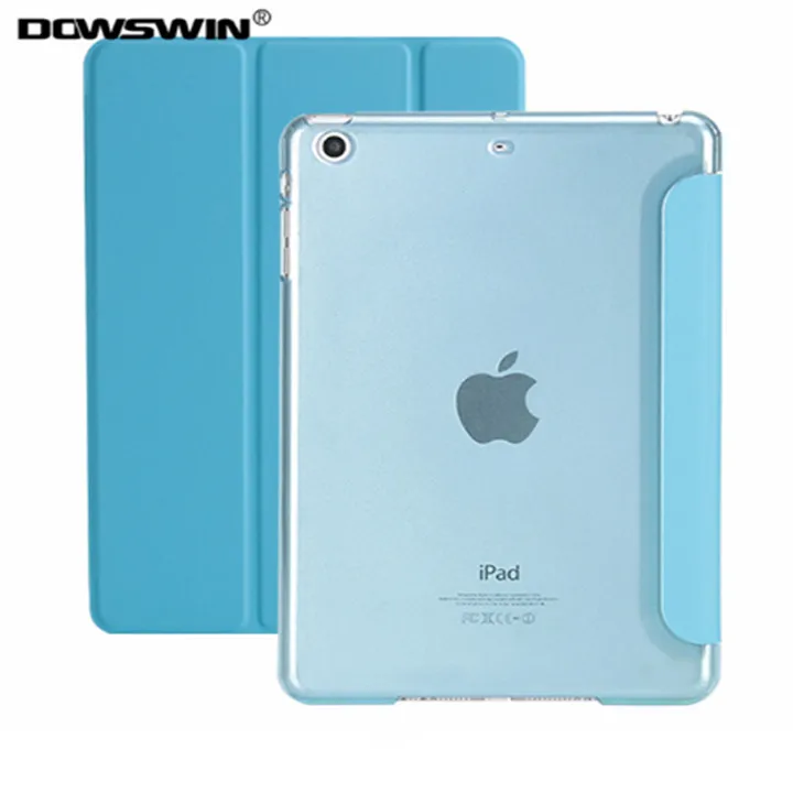 blue case DOWSWIN чехол для нового iPad 9,7 из искусственной кожи чехол 9,7 дюймов со стилусом карандаш держатель Обложка для iPad чехол A1822 - Цвет: blue case