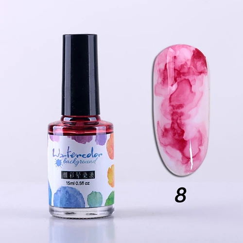 15 мл эффект дыма размазывание пузыря акварельные чернила лак Цветущий гель для ногтей красочный цветение гель лак для творчества Маникюр украшения - Цвет: M35842