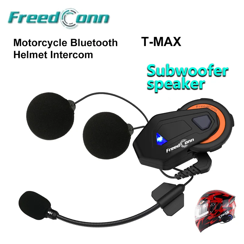 FreedConn сабвуфер динамик мотоциклетный шлем bluetooth Водонепроницаемый