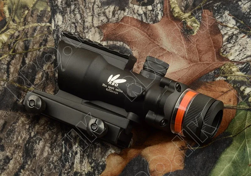 Тактическая Призма Оптика красные оптоволоконные в стиле ACOG 4x32 прицел с