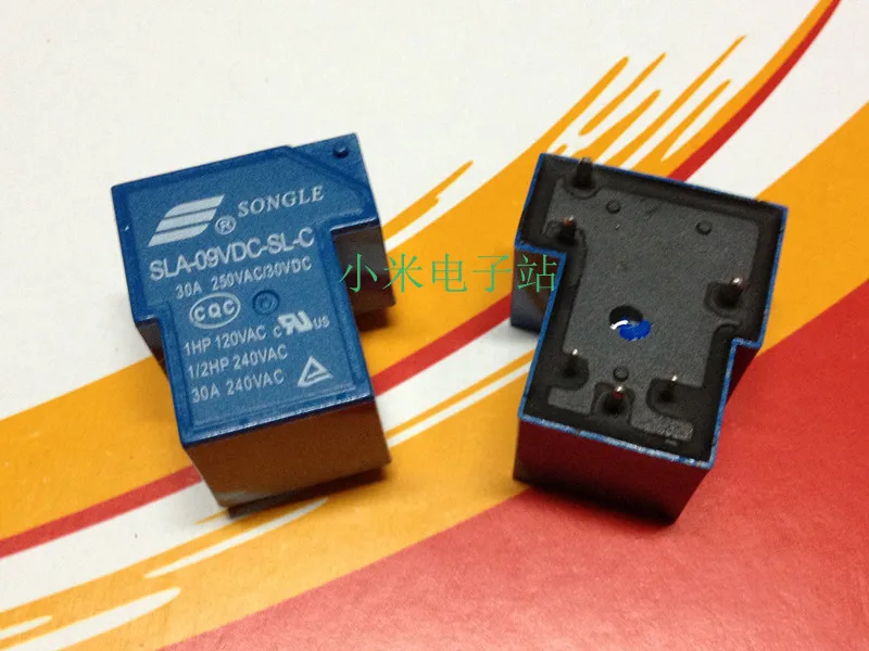 SLA 09VDC SL C реле Songle 9V T90 30A 250V 6 футов группа преобразования HF2150|songle relay|relay 9v9v relay |