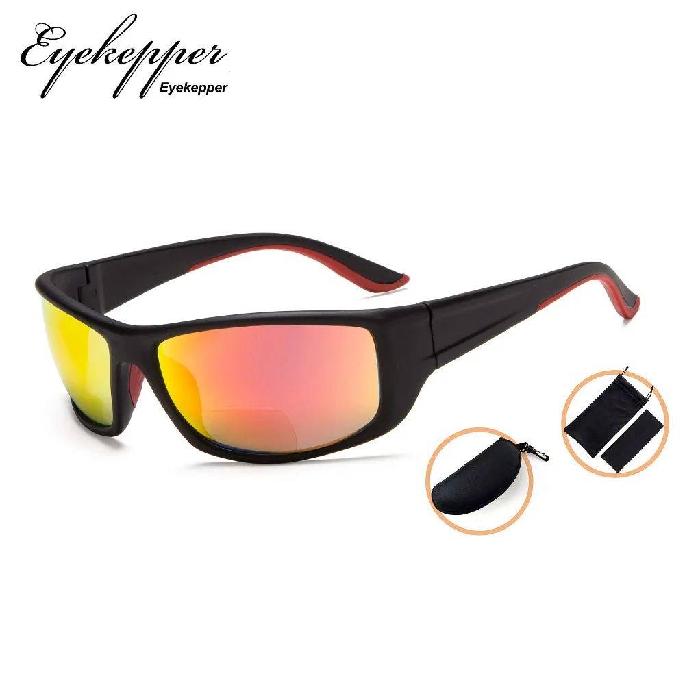 SGS038 Eyekepper Sports Bifocal Sunglasses Rectangular Frame Reading | Glasses