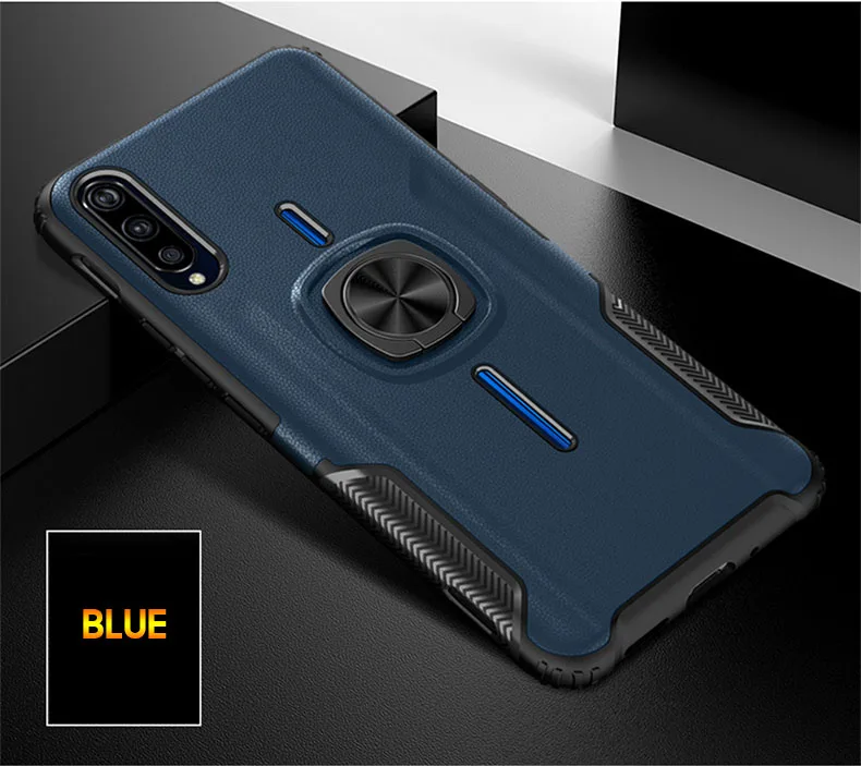 Чехол для Vivo V15 Pro, чехол для Vivo IQOO NEX A V11 V15 Y17, чехол на заднюю панель, магнитный автомобильный держатель, бронированный чехол, защитный чехол - Цвет: Синий