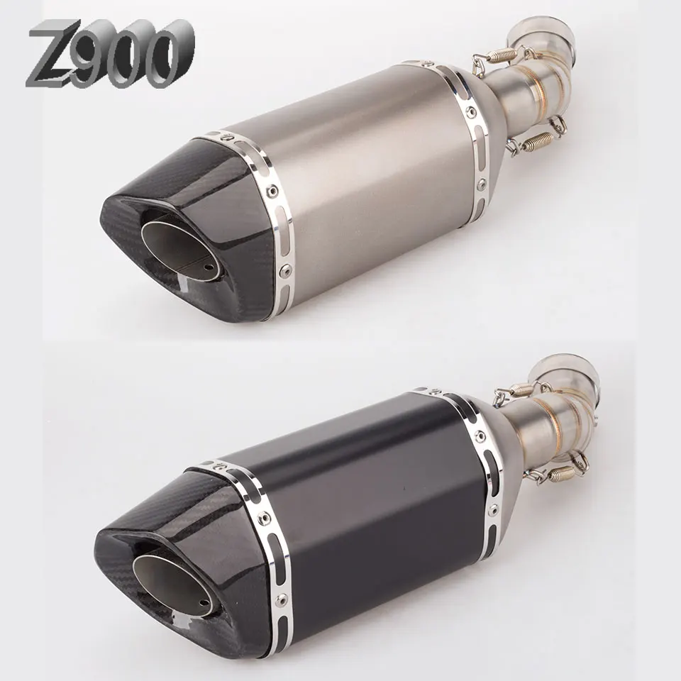 Z900 мотоцикл глушитель со средней трубой z900 модифицированный труба без шнуровки