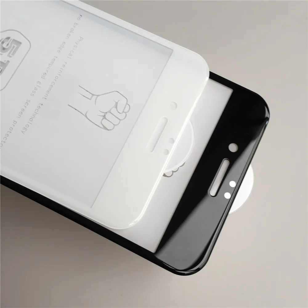 SZYSGSD полное изогнутое закаленное стекло для iPhone 8 Plus 5D изогнутые края экрана
