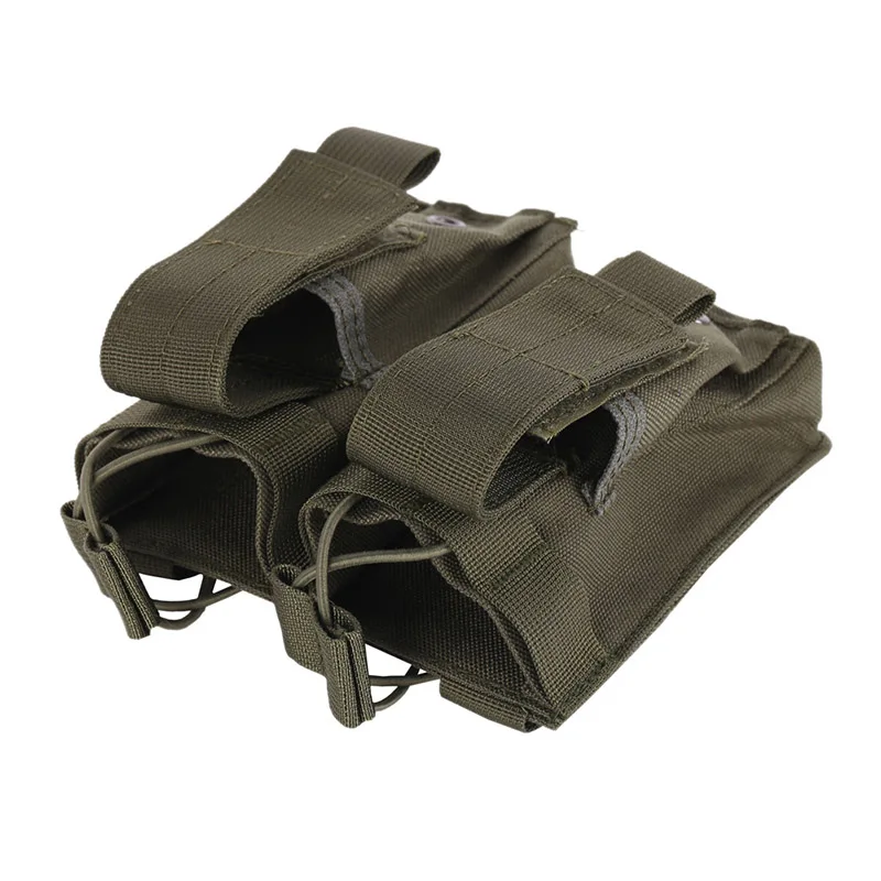 Тактический зажим Molle с двойным магнитным мешочком для магазина сумка пистолета