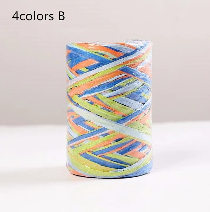 4colors B 80 м разноцветная веревка Rafi, Рождественское украшение для дома, вечерние, свадебные декоративные шнуры, подарок, принадлежности для рукоделия, аксессуары - Цвет: 4colors B
