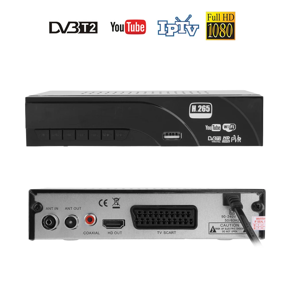 MECOOL 1080 P DVB T2 HDTV Смарт телеприставки H.265 8943 с удаленным Управление для монитора