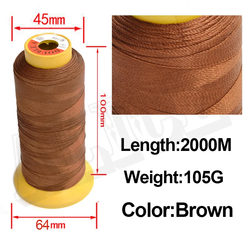 1 шт. 2000 м 105 г нить для переплетения волос ткацкая игла бразильский индийский Уток