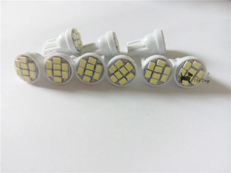 200 шт. светодиодный T10 8 smd 1206 8led 8SMD интерьера автомобиля светильник 194 168 192 W5W 3020