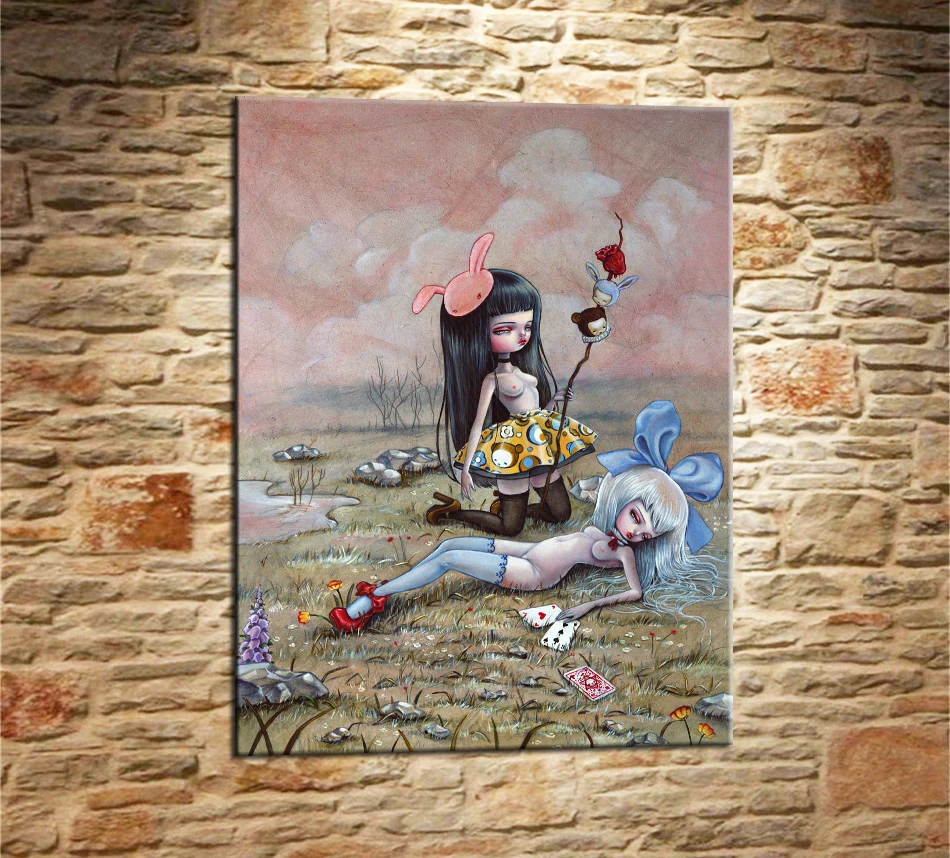 Mark Ryden Mark Ryde 1 панель абстрактная настенная живопись маслом плакат напечатанная Картина на холсте для гостиной домашний декор 22