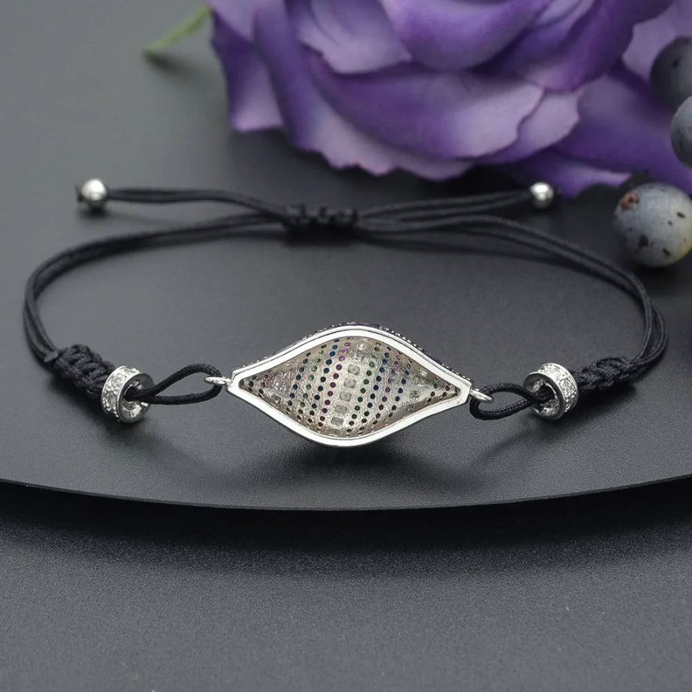 ModemAngel регулируемый размер Модный Цвет кубический цирконий камни браслеты Дубай