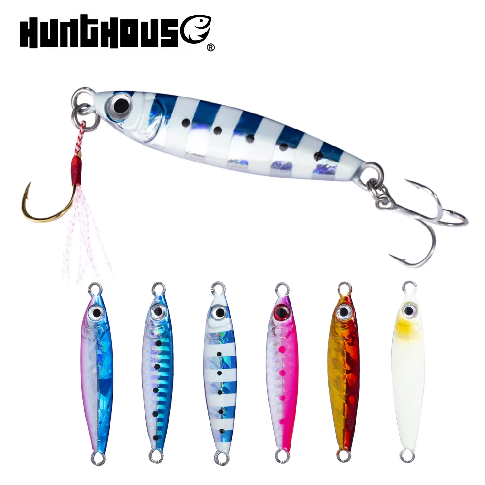 Hunthouse LW801 металлический литой джиг приманки 15 г 25 30 45 литье на суше свинец жесткая