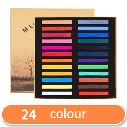 24 Colors 8/12/24/36/48 Цвета квадратный масляная пастель/Мел для художника студента граффити Живопись Рисунок пером нетоксичный пастельный - Цвет: 24 Colors