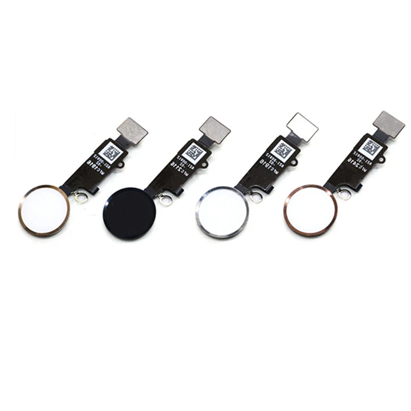 Подлинная гибкая кабельная сборка домашней кнопки сенсорной идентификации отпечатков пальцев для iPhone 8 Plus 7 Phone Parts без Touch ID Me on.