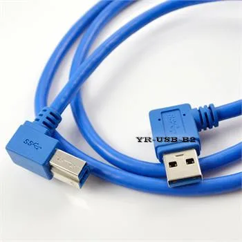 USB 3 0 Мужской слева изгиб к мужчине B правый локоть 90 градусов жесткий диск box