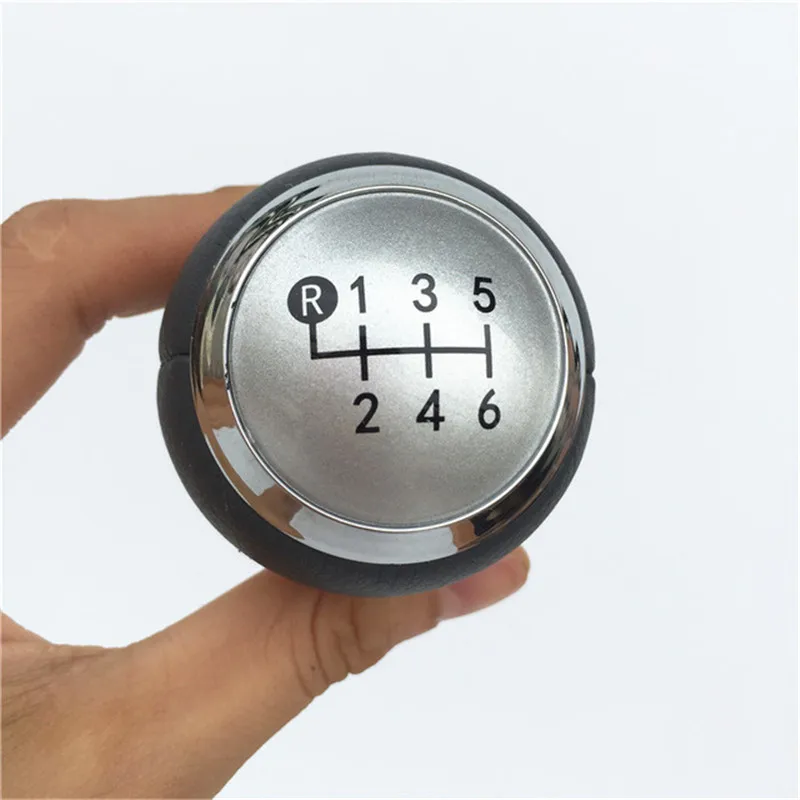 Silver Cap 6 Speed 5/6 скорость ABS пластик MT ручка переключения передач для TOYOTA Corolla 1.8MT 2007-2013/RAV4 AVENSIS YARIS D4D городской рычаг ручка головка - Название цвета: Silver Cap 6 Speed
