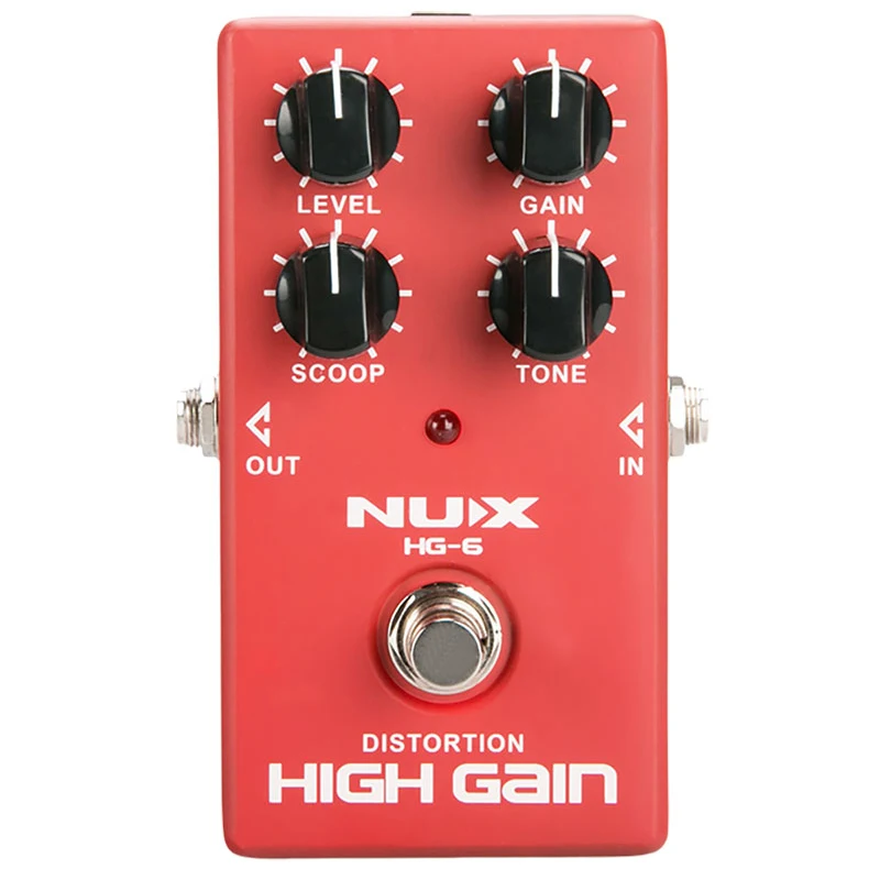 NUX HG 6 искажений с высоким коэффициентом усиления педаль эффектов для