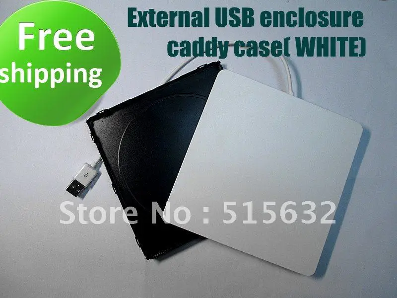 Супер Внешний корпус USB caddy чехол для MacBook 9 5 мм SATA superdrive белый | Компьютеры и офис