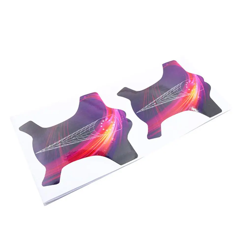 100 шт. формы для ногтей Rocket Французский маникюр наращивания акриловых УФ