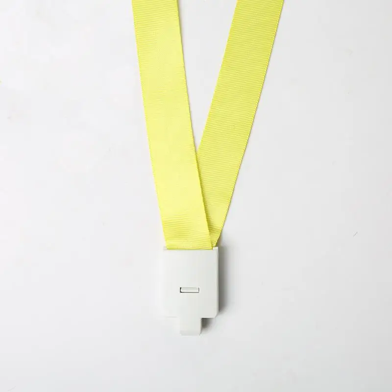 yellow 2,0 см Широкий бейдж чехол подвеска шнурок бейдж Рабочая карта бирка рамка студенческий значок держатель зажим шнур с защелкой - Цвет: yellow