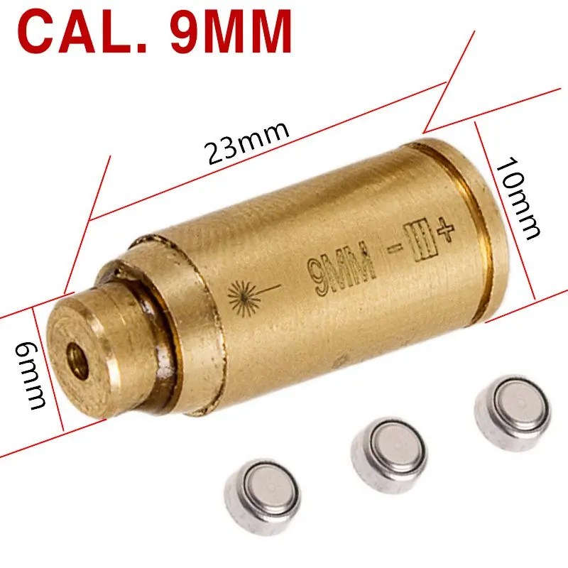 AUKMONT Red Dot Laser Brass Boresight CAL Cartridge Bore Sighter Scope Hunting Ammo Bullet | Спорт и развлечения