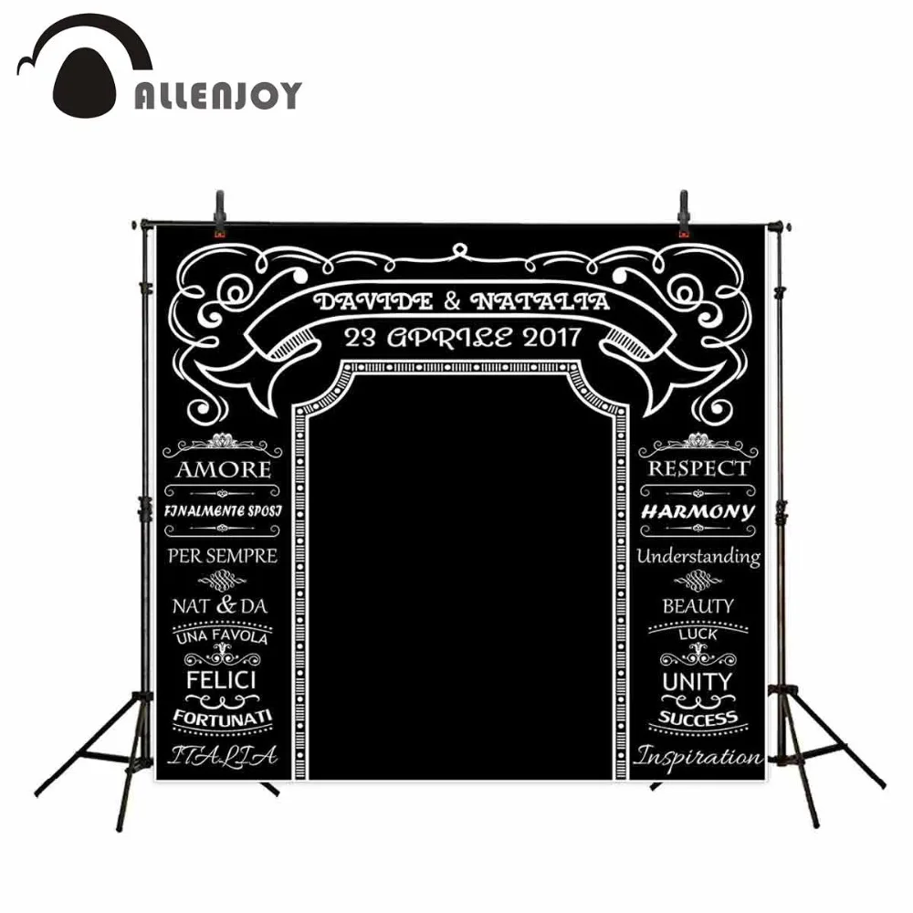 Allenjoy DIY свадебный фон меловая АРКА удивительная доска с именем на заказ дата