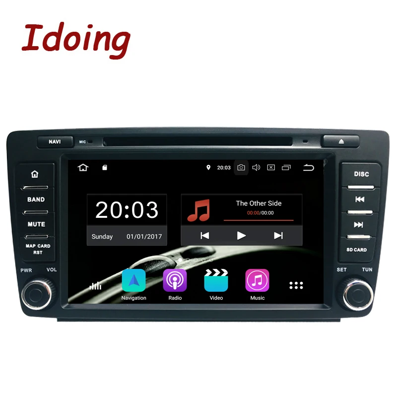 Idoing 8 &quot2Din автомобильный Android 9 0 радио плеер для Skoda Octavia 2 2009-2015 PX5 4G + 32G